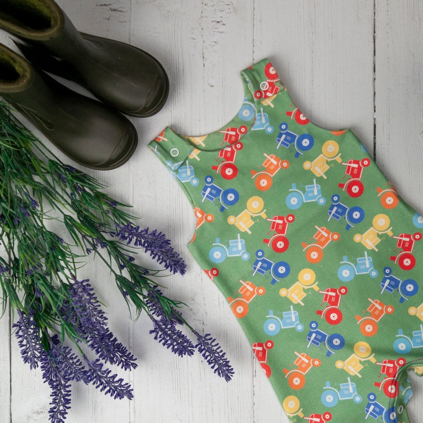 Tractors Romper - Wholesale