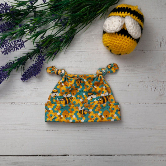 Busy Bees Knotted Hat - Wholesale
