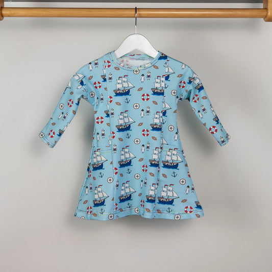 Pirate Seagulls Skater Dress
