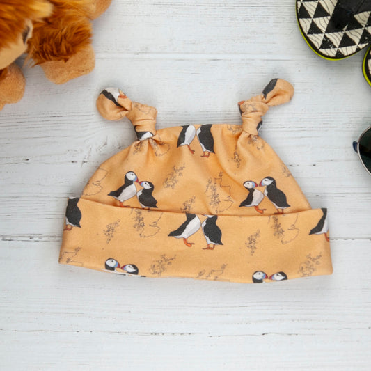 Puffins Knotted Hat