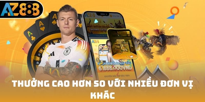 Thưởng cao hơn so với nhiều đơn vị khác
